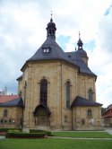 Rückansicht der Basilika in Gößweinstein