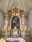 Altar der Pfarrkirche zu den Hl. Drei Königen in Forchheim-Burk
