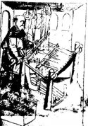 Trittwebstuhl in der Mendelschen Zwölfbrüderstiftung (1389)
