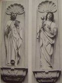 Apostel Petrus und Johannes in St. Martin, ca. 1500 mit spterer Fassung