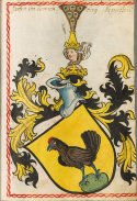 Henneberger Wappen im Scheiblerschen Wappenbuch 1450-1480