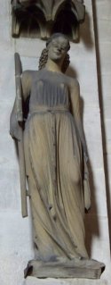 Originalfigur der Synagoga am Bamberger Dom