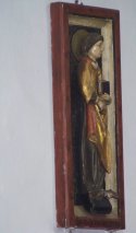 Gotische Reliefdarstellung von St. Cyriakus in St. Ottilie in Forchheim - Kersbach 