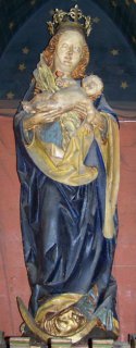 Holzstatue der Muttergottes in Gweinstein (ca. 1500)