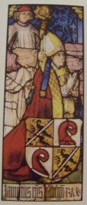 Bischof Lamprecht von Brun auf dem Bamberger Fenster von St. Sebald (Nürnberg); Veit Hirsvogel