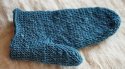 Nadelgebundene Handschuhe (waidblau)