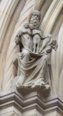 Skulptur Abrahams am Frstenportal