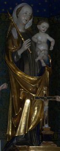 Darstellung der Muttergottes in der Marienkapelle von St. Michael in Neunkirchen (Ende 15. Jhdt.)